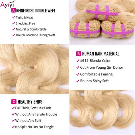 613 медовые светлые волнистые супер двойные натянутые человеческие ...