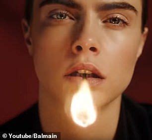 Cara Delevingne Strips Down After Going NUDE For Racy Balmain Campaign Cara Delevingne