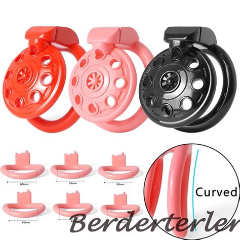 Tiny Ufo D Printed Chastity Device Male Cage With Curved Ring Lock Sissy Gay Eur