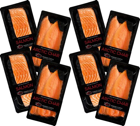 Premium Wild Caught Sockeye Salmon Fillets 4 Count 7 Oz