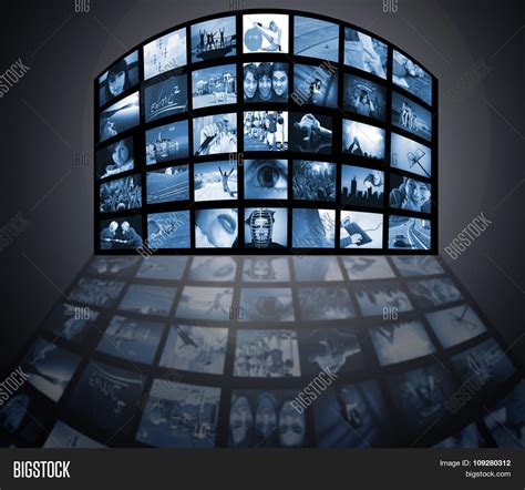 Tv Screens Panel Image And Photo Free Trial Bigstock