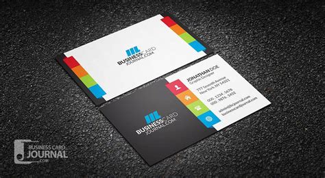 Colored Business Card Logo - LogoDix