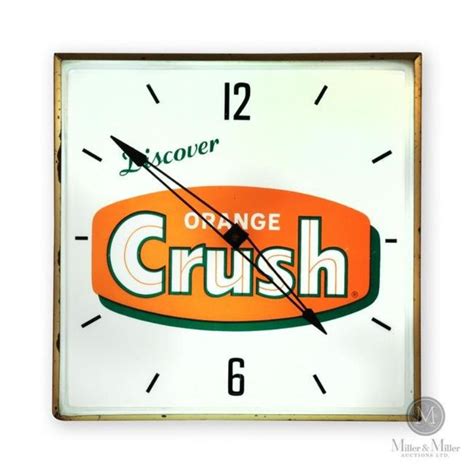 Orange Crush Lighted Clock Price Guide
