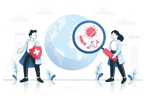 Ilustração De Epidemiologia De Gradiente Vetor Premium