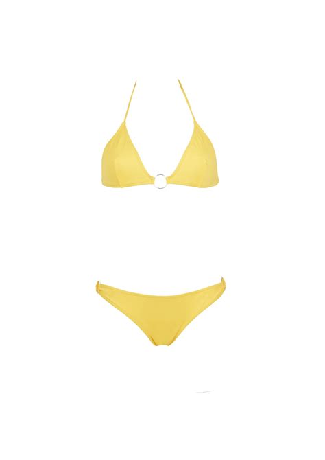 RINGS TRIANGLE BIKINI SWIMSUIT MAT POLYAMIDE