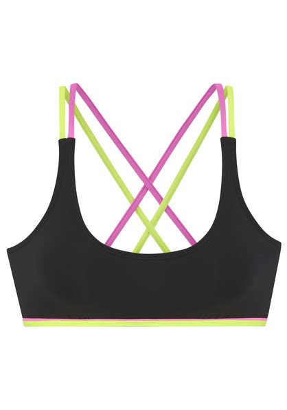 Buffalo Bustier Bikini Top Pop Schwarz Cup C D