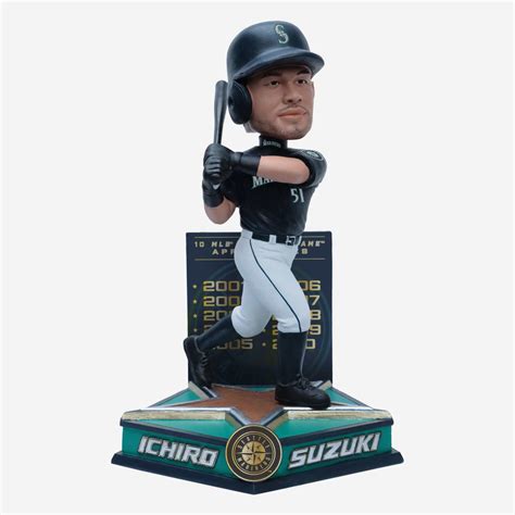 ichiro suzuki seattle mariners   star bobblehead foco