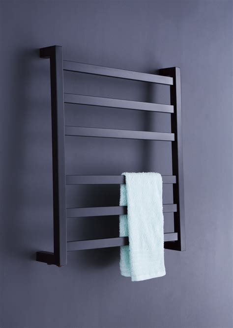 Hot Item Black Square Tube Towel Warmer Rail Electric Heated Towel