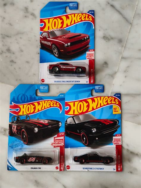Hot Wheels Target Red Edition Lot Of 3 Hobbies Toys Toys Games On Carousell