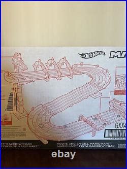Car Track Set Hot Wheels Gxx Mario Kart Rainbow Road Track Set