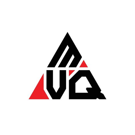 MVQ triangle letter logo design with triangle shape. MVQ triangle logo ...