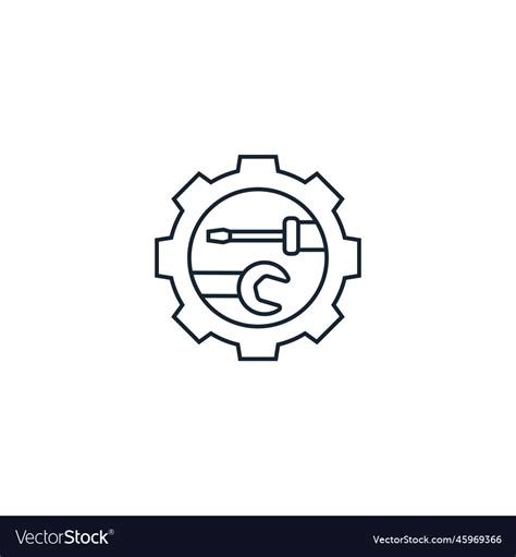 Repair Service Creative Icon Line From Services Vector Image