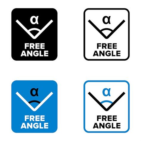 premium vector adjustable  angle information sign