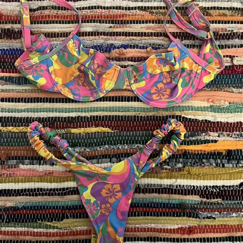 Kulani Kinis Bikini Set Size Small In Tutti Frutti Depop