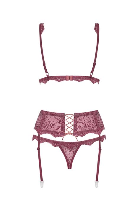 Dessous Set Teilig Berry Dessous Sets Club Hot Fashion Odretto Highheels