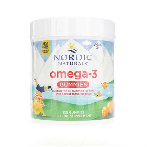 Nordic Omega-3 Gummies Tangerine, Nordic Naturals