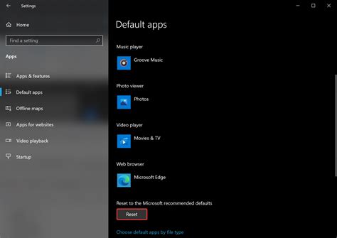 How To Reset And Restore Default Apps For File Types In Windows Or