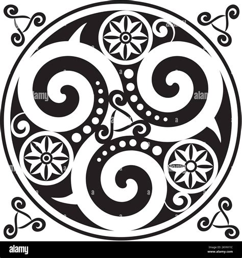 Celtic Symbol Celtic Knot And Triskelion Circle Trinity Sacred