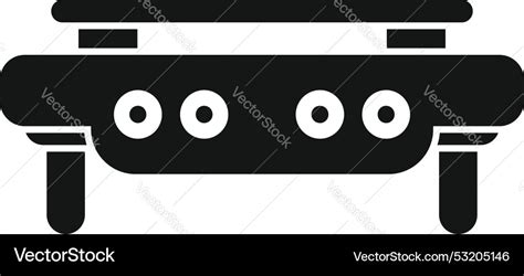 Gas Stove With Four Burners For Cooking Food Vector Image