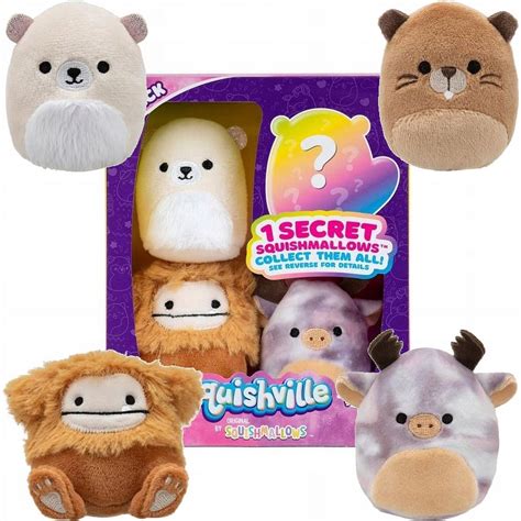 Squishmallow 1 Secret! Mini Squishville Squishmore Squad 4 Pack