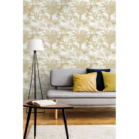 Jungle Fever Kidatu Yellow Wallpaper | Grandeco Life