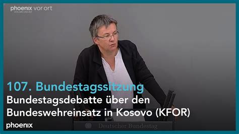 Bundestagsdebatte über den Bundeswehreinsatz in Kosovo KFOR am 26 05