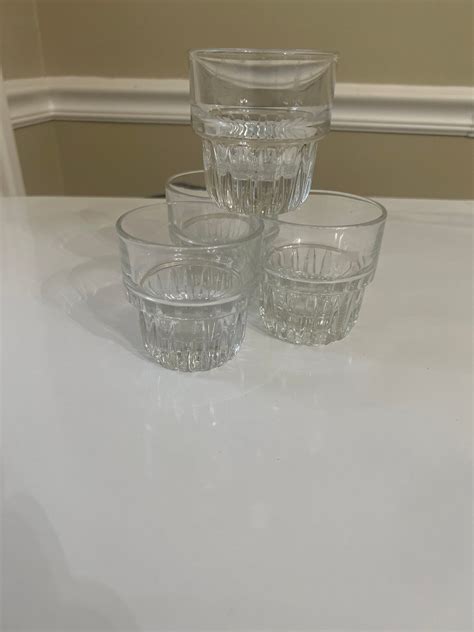 Clear Libbey Duratuff Everest On The Rocks Tumblers Whiskey Glass