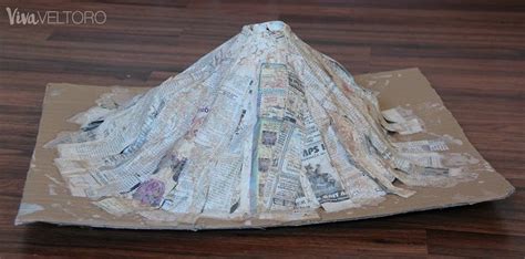 How To Make A Paper Mache Volcano In Paper Mache Volcano Making