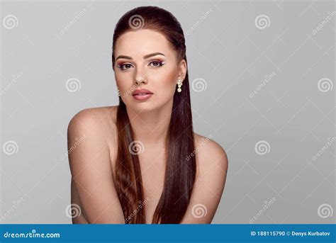 Elegant Naked Woman Stock Photo Image Of Eyes Glamour