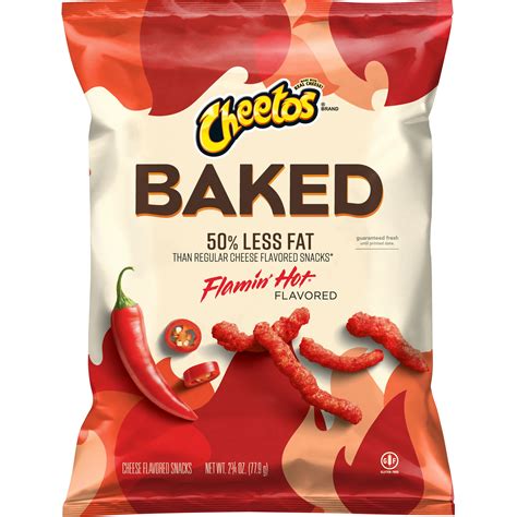 Cheetos Baked Flamin Hot Flavored Cheese Flavored Snacks Smartlabel