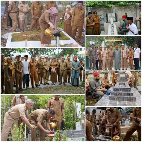 Peringati HUT Ke 52 Korpri Kota Palu Ziarah Ke Makam Mantan Pejabat