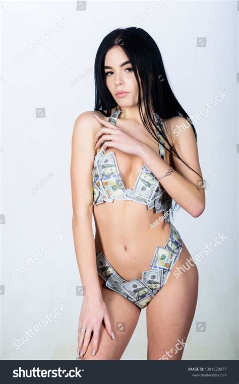 Money Girl Erotic Lingerie Sexy Woman Stock Photo 1381528877 Shutterstock