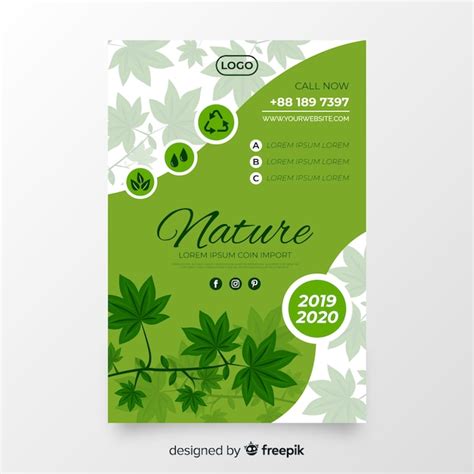Free Vector Nature Flyer Template