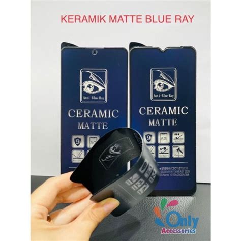 OAC TEMPERED GLASS BLUE MATTE KERAMIK TG BLUE CERAMIC INFINIX Smart Hot Hot Hot S