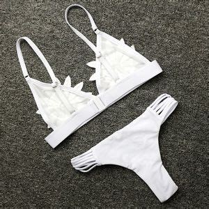 Theboldbohemian Swim New Flower White Nude Sheer Bikini Swimsuit Poshmark