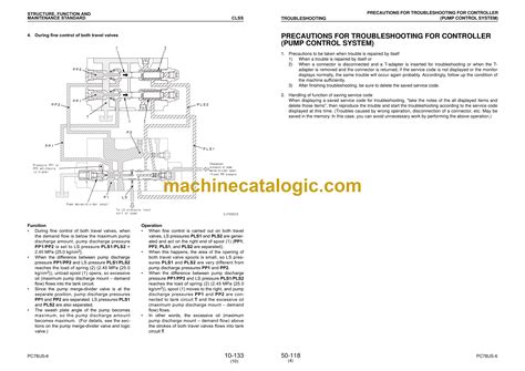 Komatsu Pc100 6 Pc120 6 Pc120lc 6 Pc130 6 Hydraulic Excavator Service Workshop Manual Download 1
