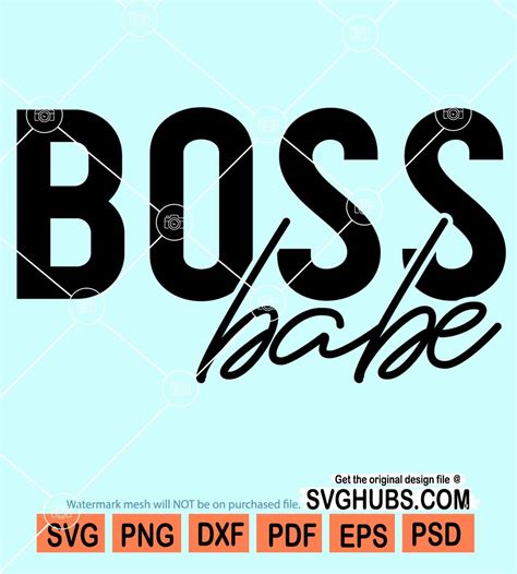 Boss Babe Svg Boss Svg Boss Lady Svg Boss Woman Svg Strong Women Svg
