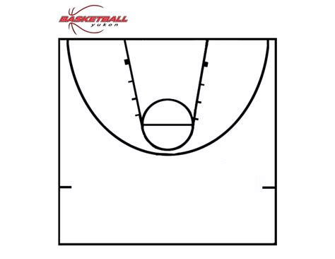 printable basketball court diagram