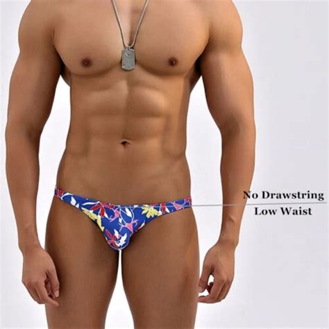 Men Beach Briefs Low Waist Bikini Cool Sexy Guy Swimsuit Trunks Gay Bathing Suit EBay