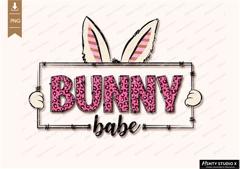 Bunny Babe Png Easter Png Easter Bunny Graphic By SVG By MsntystudioX Creative Fabrica