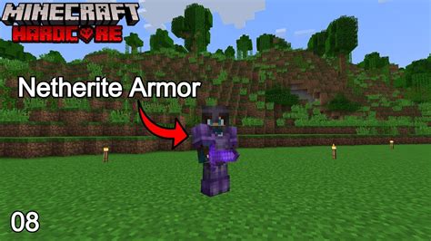 Minecraft Hardcore Episode Getting Netherite Armor YouTube