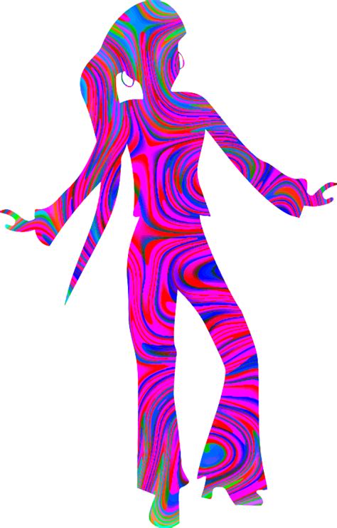 Colourful disco dancer - Openclipart