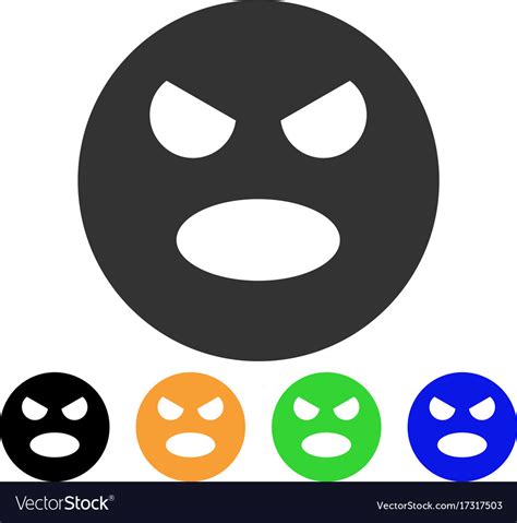 Scream Smiley Icon Royalty Free Vector Image Vectorstock