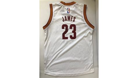 Lebron James' Official 2015 Cleveland Signed Jersey - CharityStars