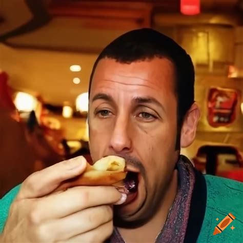 Adam Sandler Eating Chicken Tenders On Craiyon