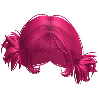 Y2K Spikey Tilted Rockstar Buns Hot Pink Roblox