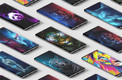 cute animal neon wallpaper 4