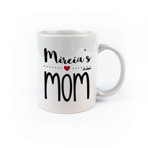 Taza Cer Mica O Pl Stico Mam Nombre S Mom Personalizada Mi Pipo