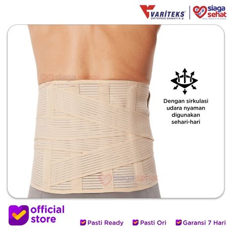 Jual Korset HNP Saraf Kejepit Elastic Lumbosacral Corset Variteks