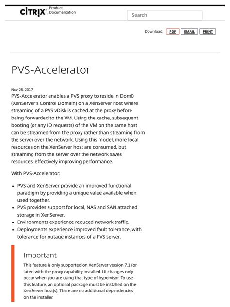 PVS Accelerator | PDF | Proxy Server | Virtual Machine